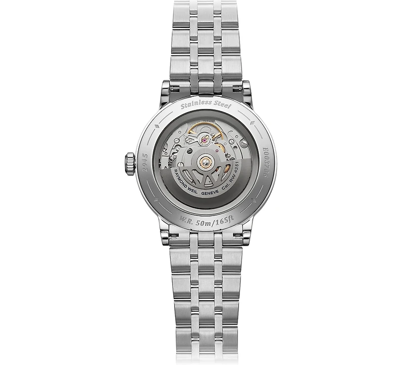 Raymond Weil Men's Swiss Automatic Millesime Moon Phase Stainless Steel Bracelet Watch 40mm