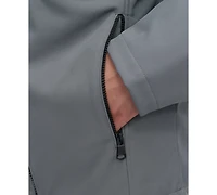 Dkny Men's Zip-Front Hooded Logo Jacket