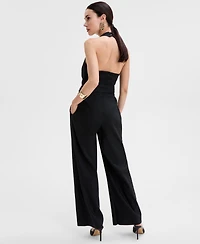 I.n.c. International Concepts Women's Surplice Sleeveless Jumpsuit, Exclusively at Macy's