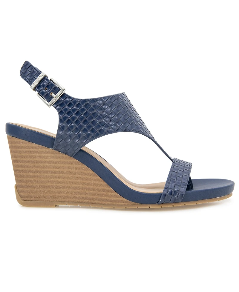 Kenneth Cole Reaction Women's Greatly Thong Almond Toe Wedge Sandals