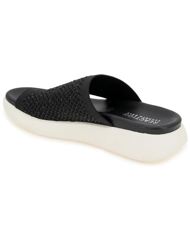 Kenneth Cole Reaction Women's Teffi Knit Round Toe Flat Sandals
