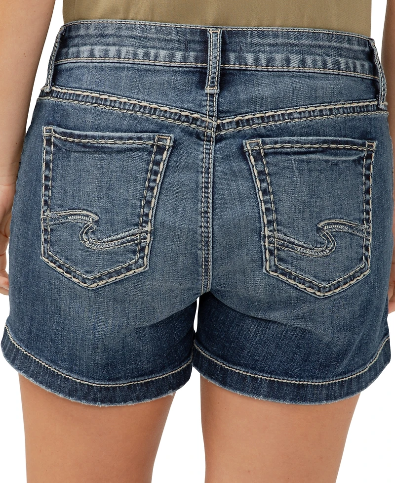 Silver Jeans Co. Women's Elyse Curvy-Fit Denim Shorts
