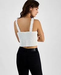 Self Esteem Juniors' Lace-Up Eyelet Sleeveless Corset