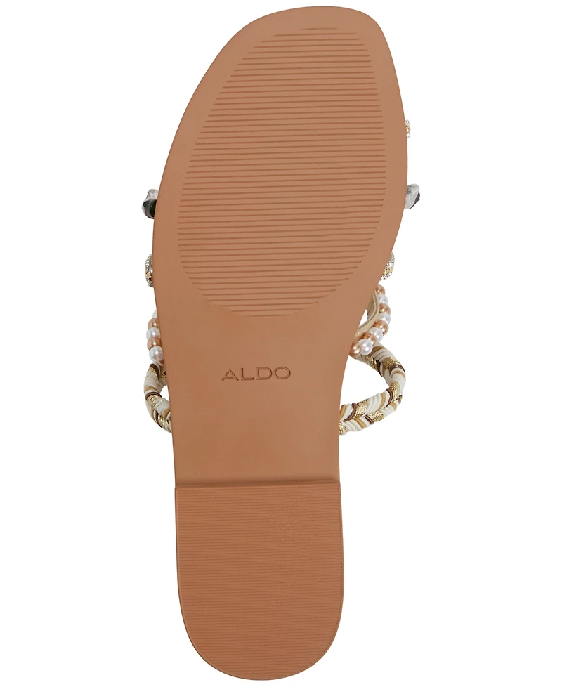 Aldo Women's Lindya Embellished Strappy Toe-Loop Flat Sandals
