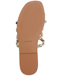 Aldo Women's Lindya Embellished Strappy Toe-Loop Flat Sandals