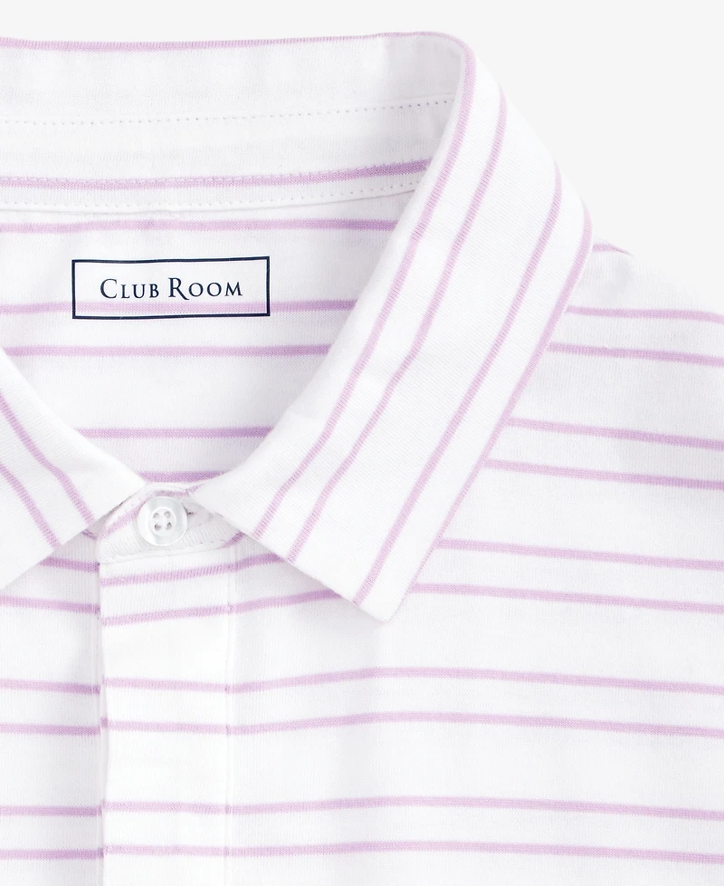 Club Room Men's Carter Regular-Fit Stripe Polo Shirt, Exclusively at Macy's