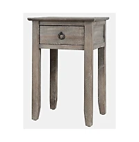 Devon Farmhouse Distressed Solid Wood End Table