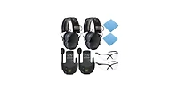 Walker's Razor Slim Electronic Muff (Black Patriot Version, 2-Pack) Bundle