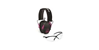 Walker's Razor Slim Electronic Shooting Range Earmuffs (Black/Pink) & Glasses