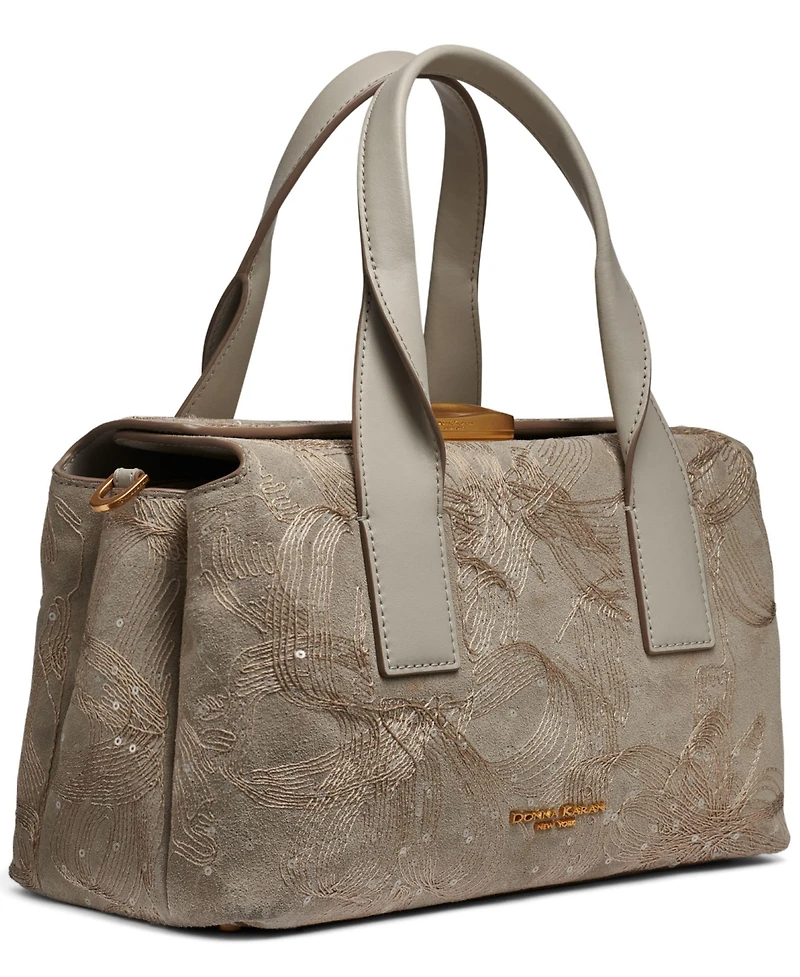Donna Karan New York Amagansett Floral Embroidery Satchel