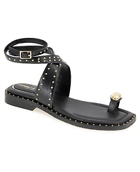 Kenneth Cole New York Women's Ravenn Square Toe Flat Sandals