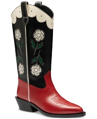 Coach Women's Aria Leather Tall Cowboy Boots