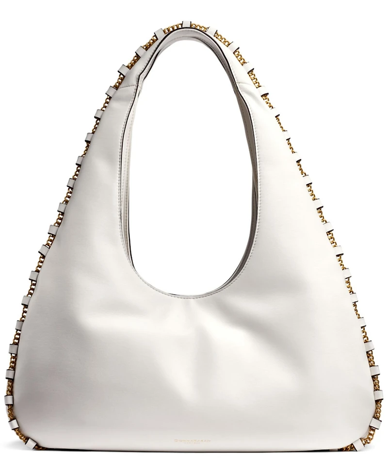 Donna Karan New York Batiste Triple Compartment Leather Shoulder Bag