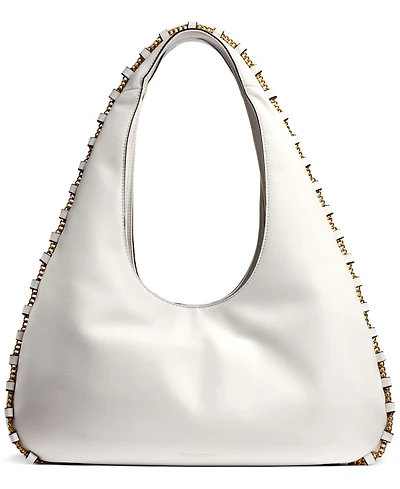 Donna Karan New York Batiste Triple Compartment Leather Shoulder Bag