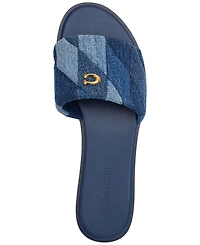 Coach Women's Holly Quilted Patchwork Slide Sandals