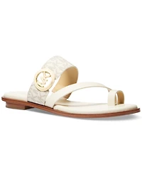 Michael Kors Mmk Vera Slip-On Toe-Ring Slide Sandals