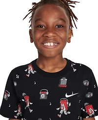 Nike Big Kids Sportswear Printed Crewneck T-Shirt