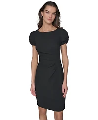 Karl Lagerfeld Paris Women's Pleated-Waist Sheath Dress