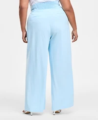 Bar Iii Trendy Plus Size Wide-Leg Pants, Exclusively at Macy's