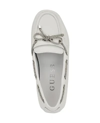 Guess Women's Lavonta Rhinestone Lace Tailored Boat Shoes