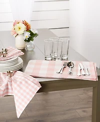Design Imports Pink Buffalo Check Placemat, Set of 4
