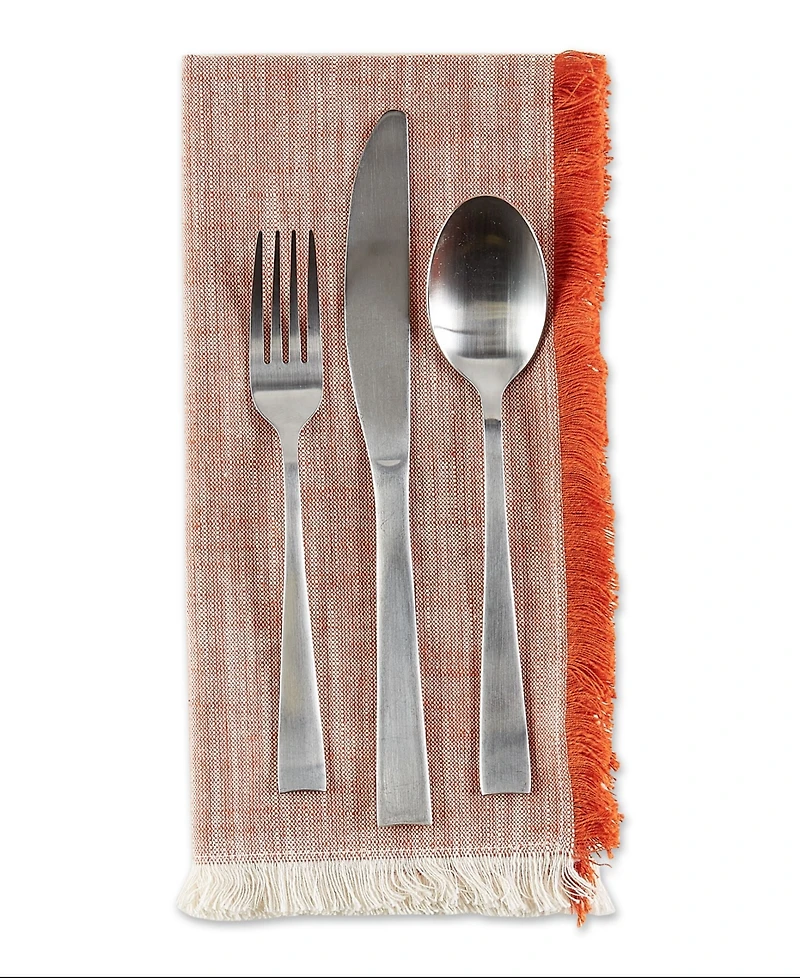 Design Imports Tonal Fringe Napkin, Set of 6