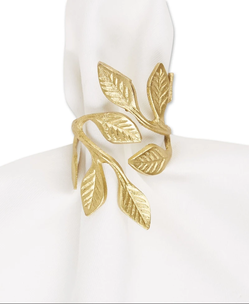 Design Imports Brass Napkin Ring, Set of 6