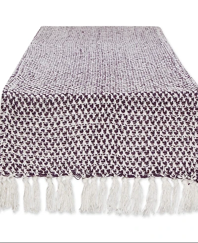 Design Imports Woven Jacquard Fringe Table Runner, 15" x 72"