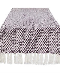 Design Imports Woven Jacquard Fringe Table Runner, 15" x 72"