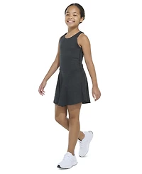 adidas Big Girls Melange Flounce Racerback Sleeveless Dress