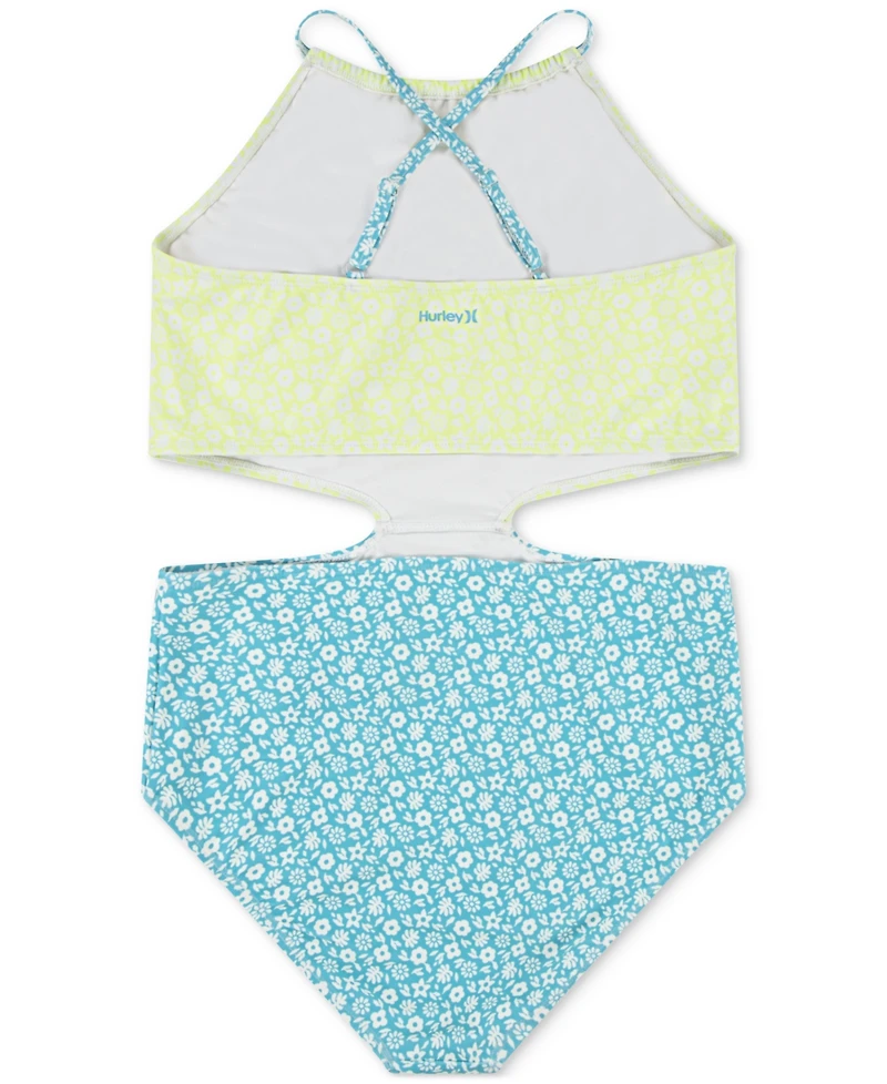 Hurley Big Girls Halter Monokini Swimsuit