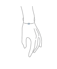 Bling Jewelry Spiritual Protection Pave Cz Halo Blue Evil Eye Charm Bolo Style Bracelet