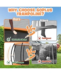 12 Ft Astm Approved Recreational Trampoline with Ladder