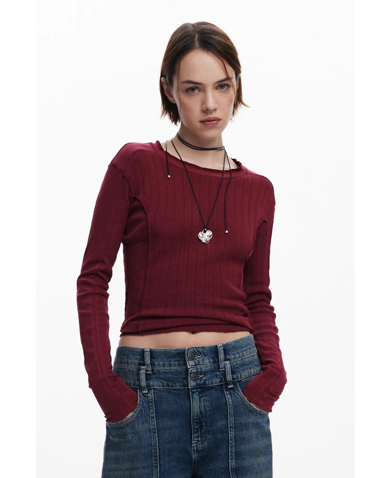 Desigual Women's Cotton T-shirt seams