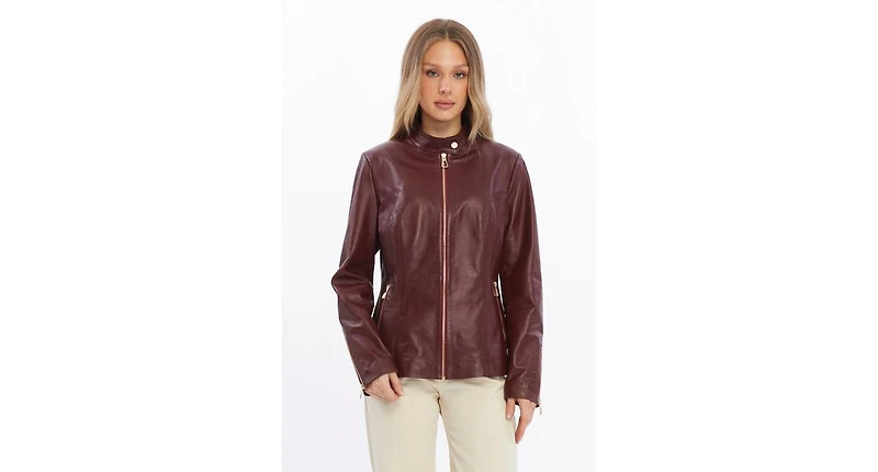 Furniq Uk Women's Leather Jacket