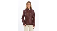 Furniq Uk Women's Leather Jacket
