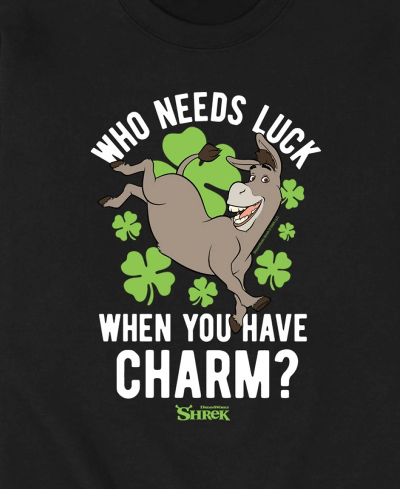 Airwaves Men's Shrek Luck Charm Donkey Long Sleeve Fleece