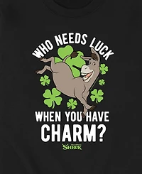 Airwaves Men's Shrek Luck Charm Donkey Long Sleeve Fleece