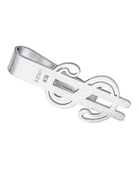 Bling Jewelry Dollar Sign Money Clip Card Holder Brushed Stainless Steel