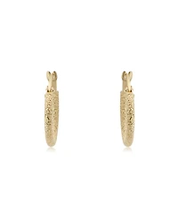 The Lovery Mini Mesh Gold Hoop Earrings 14K Yellow Gold