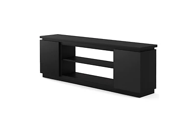 Tv Cabinet with 3 Adjustable Shelves and Anti-Tipping Kits Secure Entertainment Center for Living Room