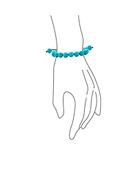 Bling Jewelry Natural Multi Stones Strand Stackable 10MM Bead Bracelet Cord String Adjustable