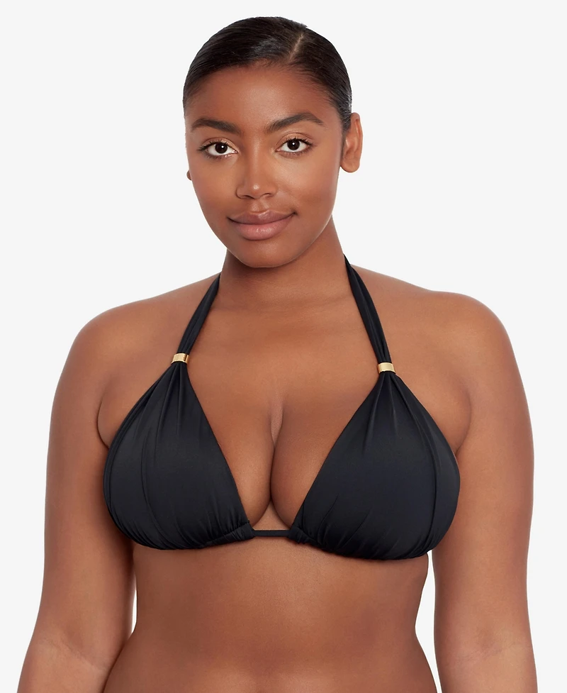 Lauren Ralph Mold Cup Halter Bikini Bra Top