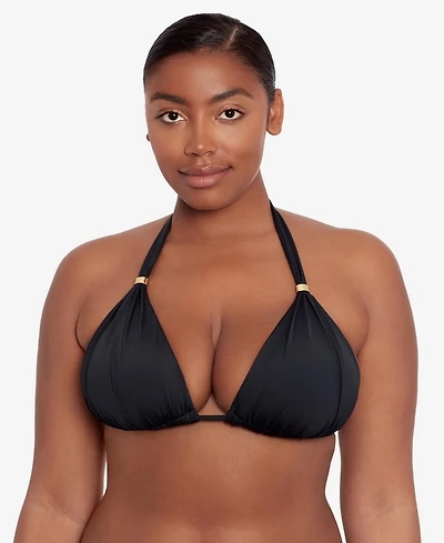 Lauren Ralph Mold Cup Halter Bikini Bra Top