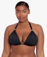 Lauren Ralph Mold Cup Halter Bikini Bra Top