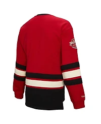Mitchell & Ness Women's Red New Jersey Devils Heritage Lace-Up Pullover Sweatshirt