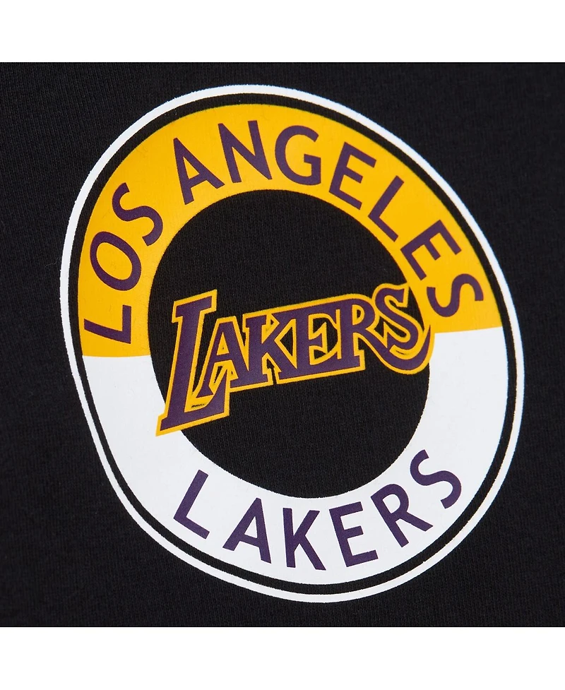 Mitchell & Ness Men's Black Los Angeles Lakers Out Collection Vintage Premium T-Shirt