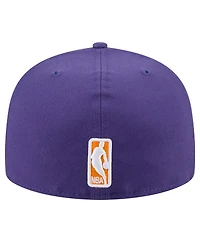New Era Men's Purple Phoenix Suns Throwback Pennant 59FIFTY Fitted Hat