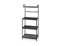 4-Tier Kitchen Microwave Storage Rack with Metal Shelves