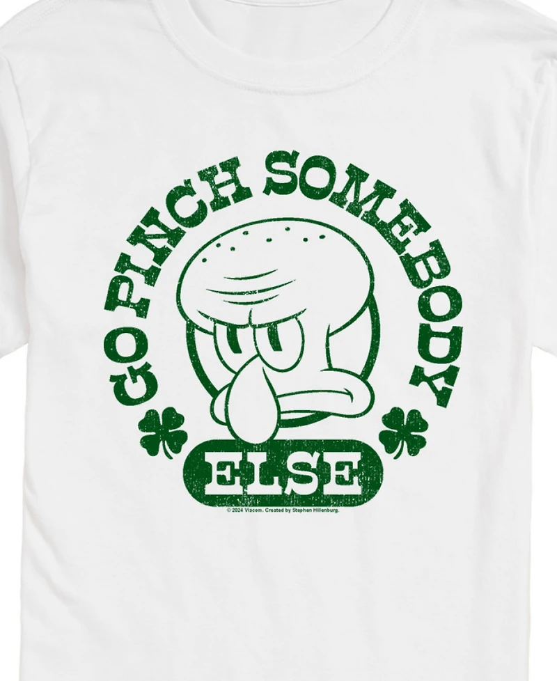 Airwaves Men's SpongeBob SquarePants Go Pinch Somebody Short Sleeve T-Shirt